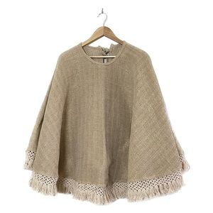 🚨SOLD🚨 Shabby Chic Rachel Ashwell Metallic Burlap Woven Christmas Tree Skirt